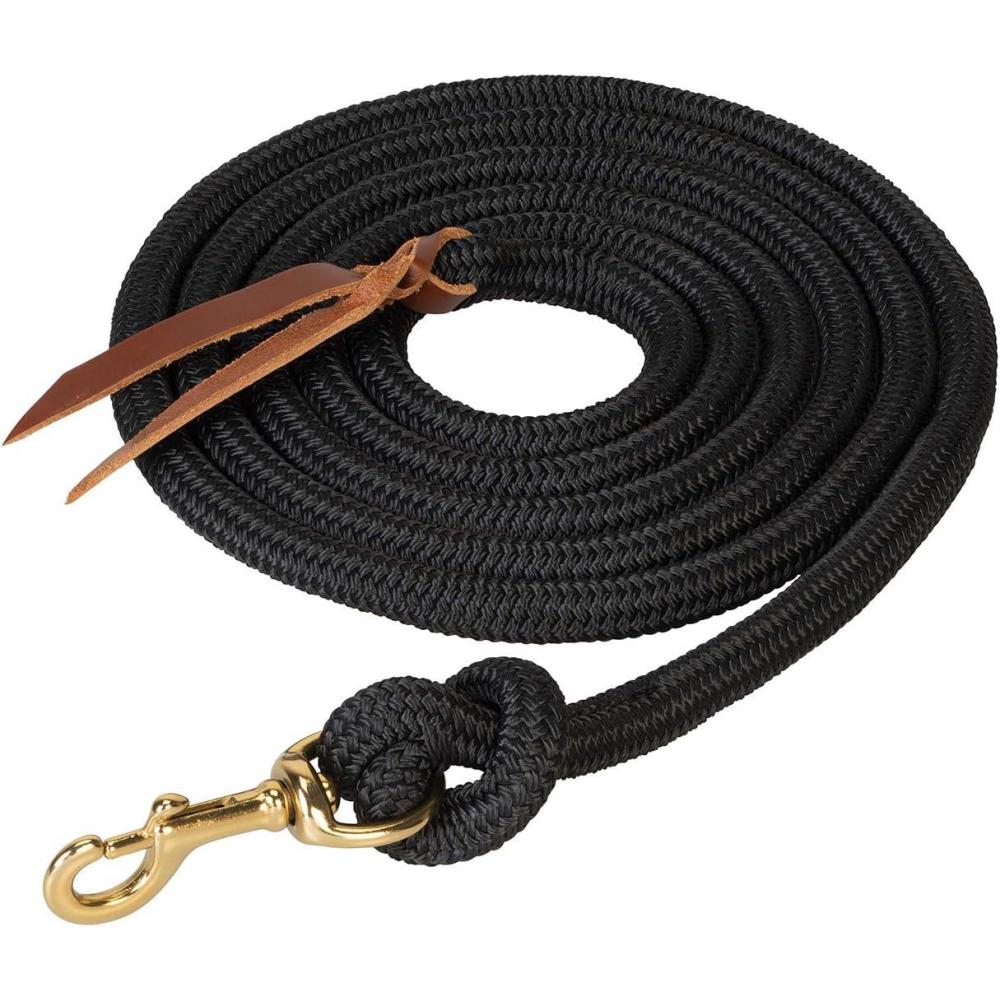 imageWeaver Equine Performance Lead Rope Long Horse Lead Rope with Quick Halter Attachment Soft Comfort Grip Barn Horse Tack for Daily Use ampamp Showing