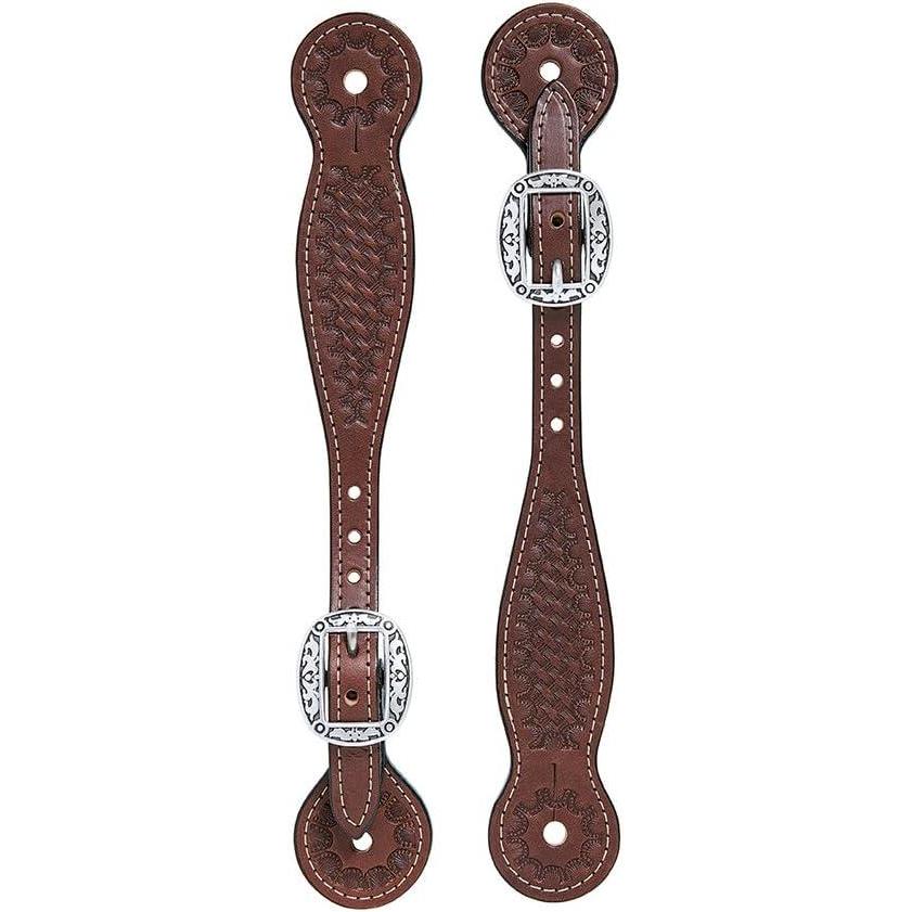 imageWeaver Leather Basin Cowboy CollectionThin Spur Straps