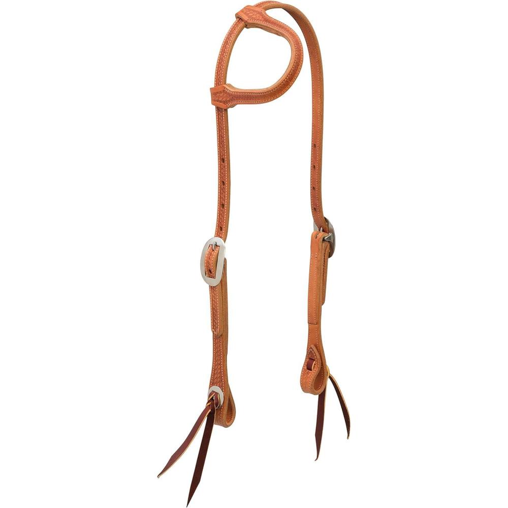 imageWeaver Leather Basketweave Skirting Leather Headstall