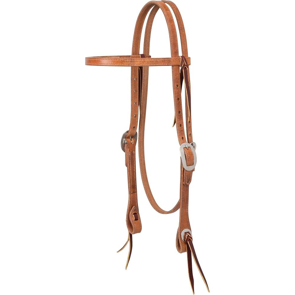 imageWeaver Leather Buttered Premium Harness Leather Browband Headstall
