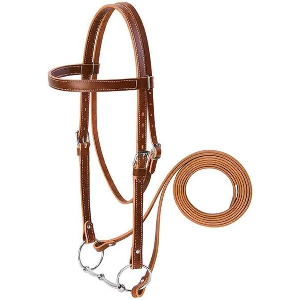 imageWeaver Leather Draft Horse Riding Bridle Average