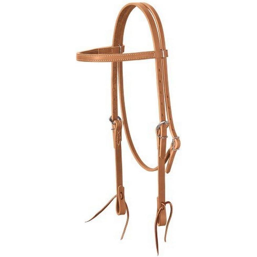 imageWeaver Leather Golden Brown Harness Leather Browband Headstall