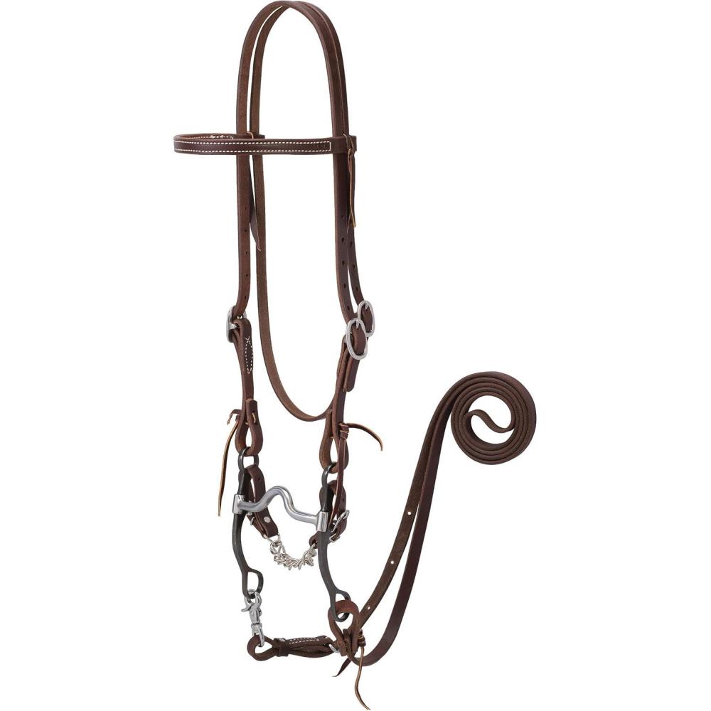 imageWeaver Leather Working Tack Bridle5 Medium Port Mouth