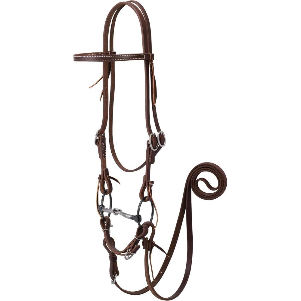 imageWeaver Leather Working Tack Bridle5 Ring Snaffle Mouth