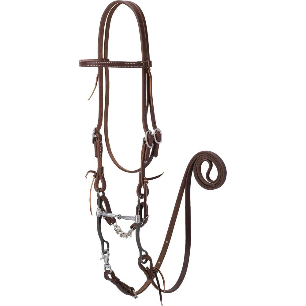 imageWeaver Leather Working Tack Bridle5 Snaffle Mouth Bit
