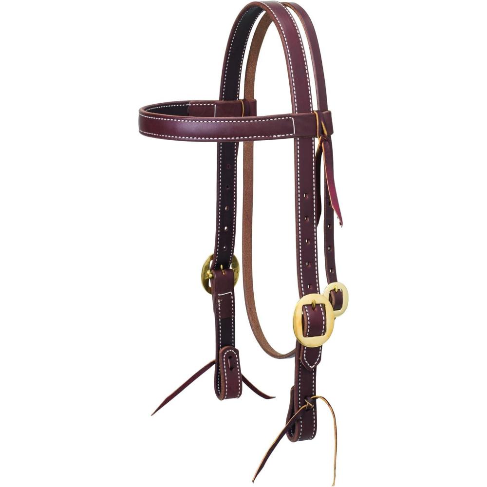 imageWeaver Leather Working Tack Doubled and Stitched Headstall1