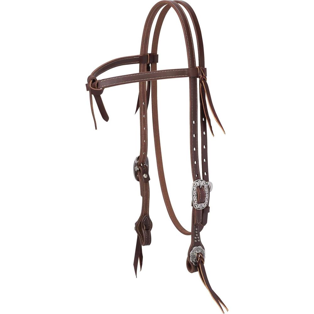 imageWeaver Leather unisex adult Weaver Leather Working Tack Futurity Knot Browband Headstall Floral 1 Count Pack of US