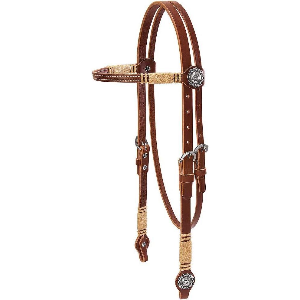 imageWeaver Rawhide Hand Braided Browband Headstall