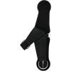 Airflex ‎Roper Horse Cinch, Anti-Slip Nylon Webbing Saddle Cinch Girth with Flat Buckle, Western Horse Riding Supplies, ‎Black