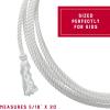 Waxed Nylon Kids Lasso Rope, Lightweight Cowboy Rope Lasso for Practice, Colorful Loop Roping Ropes for Kids 5/16″ x 20′
