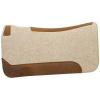 Weaver Equine 30″ x 30″ Contoured Wool Blend Felt Horse Saddle Pad, Shock Absorbing Western Saddle Pad for Protection, Durable Equine Supplies, Tan(30″ L x 30″ W – 1″ Thick)
