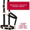 Weaver Equine Breakaway Horse Halter, Comfort Foam Padding, Adjustable Chin & Throat Snap Halters for Horses, Equine Tack,Average Size(Black)