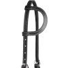 Weaver Leather Black Latigo Leather Headstall(Sliding Ear)