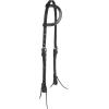 Weaver Leather Black Latigo Leather Headstall(Sliding Ear)