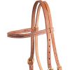 Weaver Leather ProTack Quick Change Browband Headstall Features Leather Tab Bit Ends(Browband)