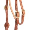 Weaver Leather ProTack Quick Change Browband Headstall Features Leather Tab Bit Ends(Browband)