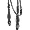 Weaver Leather unisex adult Browband Headstall, Black, Horse US