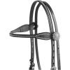 Weaver Leather unisex adult Browband Headstall, Black, Horse US