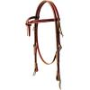 Weaver LeatherWeaver Leather Deluxe Latigo Leather Browband Headstall, Brown(Brown)