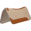 Weaver Equine 30″ x 30″ Contoured Wool Blend Felt Horse Saddle Pad, Shock Absorbing Western Saddle Pad for Protection, Durable Equine Supplies, Tan(33″ L x 32″ W – 1″ Thick)