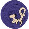 Weaver Equine Performance Lead Rope, Long Horse Lead Rope with Quick Halter Attachment, Soft Comfort Grip, Barn Horse Tack for Daily Use & Showing(Purple)