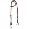 Weaver Leather Basketweave Bridle Leather Browband Headstall with Rawhide Accents