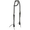 Weaver Leather Black Latigo Leather Headstall(Sliding Ear)