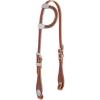 Weaver Leather Hand Tooled Flat Sliding Ear Headstall with Sunburst Border