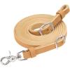 Weaver Leather Horizons Flat Roper Rein Features Scissor Snap and Conway Adjustments(Golden Brown)