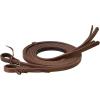 Weaver Leather ProTack Chap Lined Harness Leather Split Rein, 5/8-Inch x 8-Feet, Russet/Black