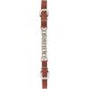 Weaver Leather Single Flat Link Nickel Plated Chain Curb Strap, Canyon Rose, 4 1/2″