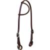 Weaver Leather Single-Ply Working Tack Headstall(Stainless Buckle Bit Ends)