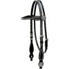 Weaver Leather unisex adult Browband Headstall, Black, Horse US
