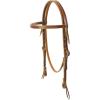 Weaver LeatherWeaver Leather Deluxe Latigo Leather Browband Headstall, Brown(Brown)