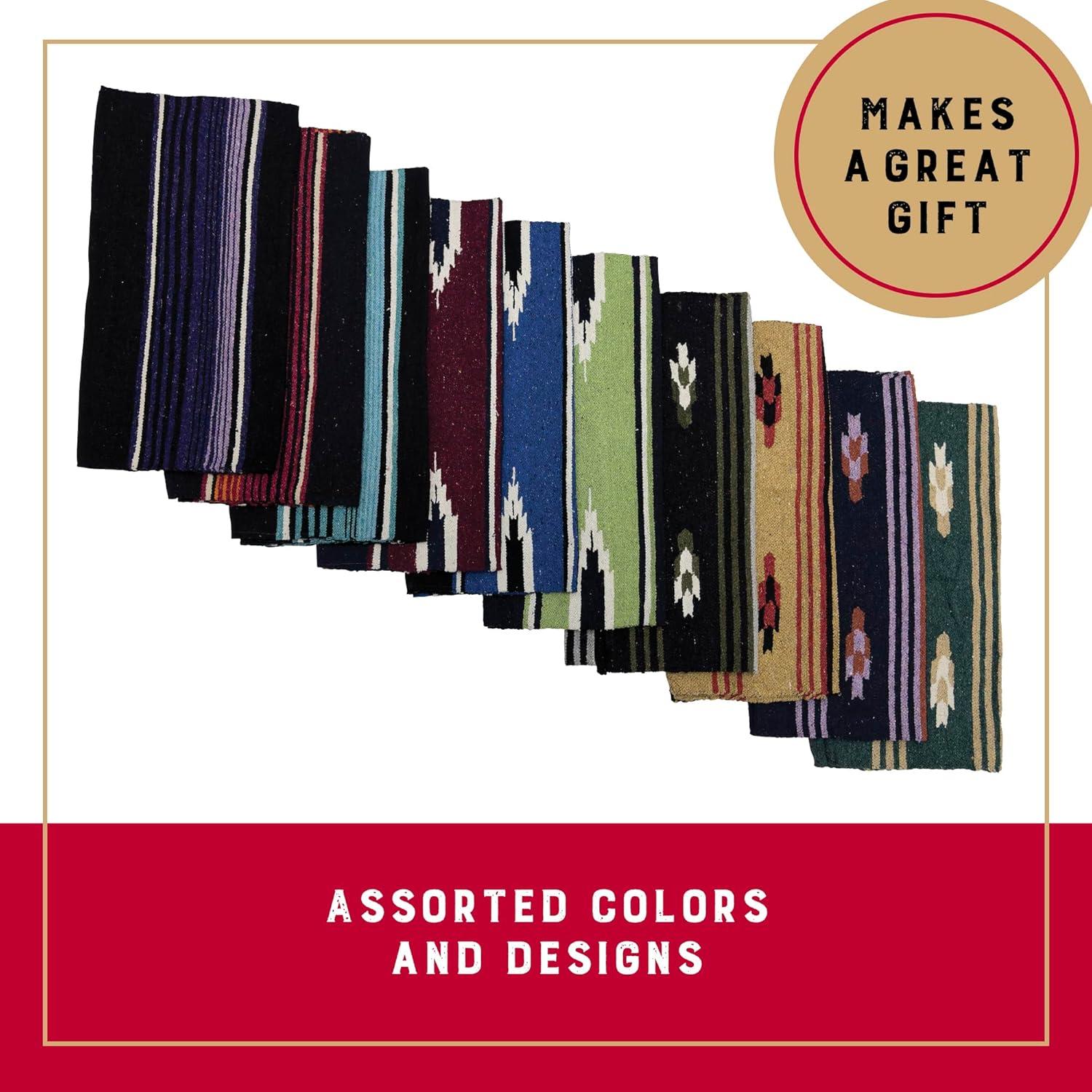 imageWeaver Equine Single Weave Horse Saddle Blanket Assorted Colors ampamp Designs Lightweight Western Saddle Pad Blanket Protective Cover 30 x 60