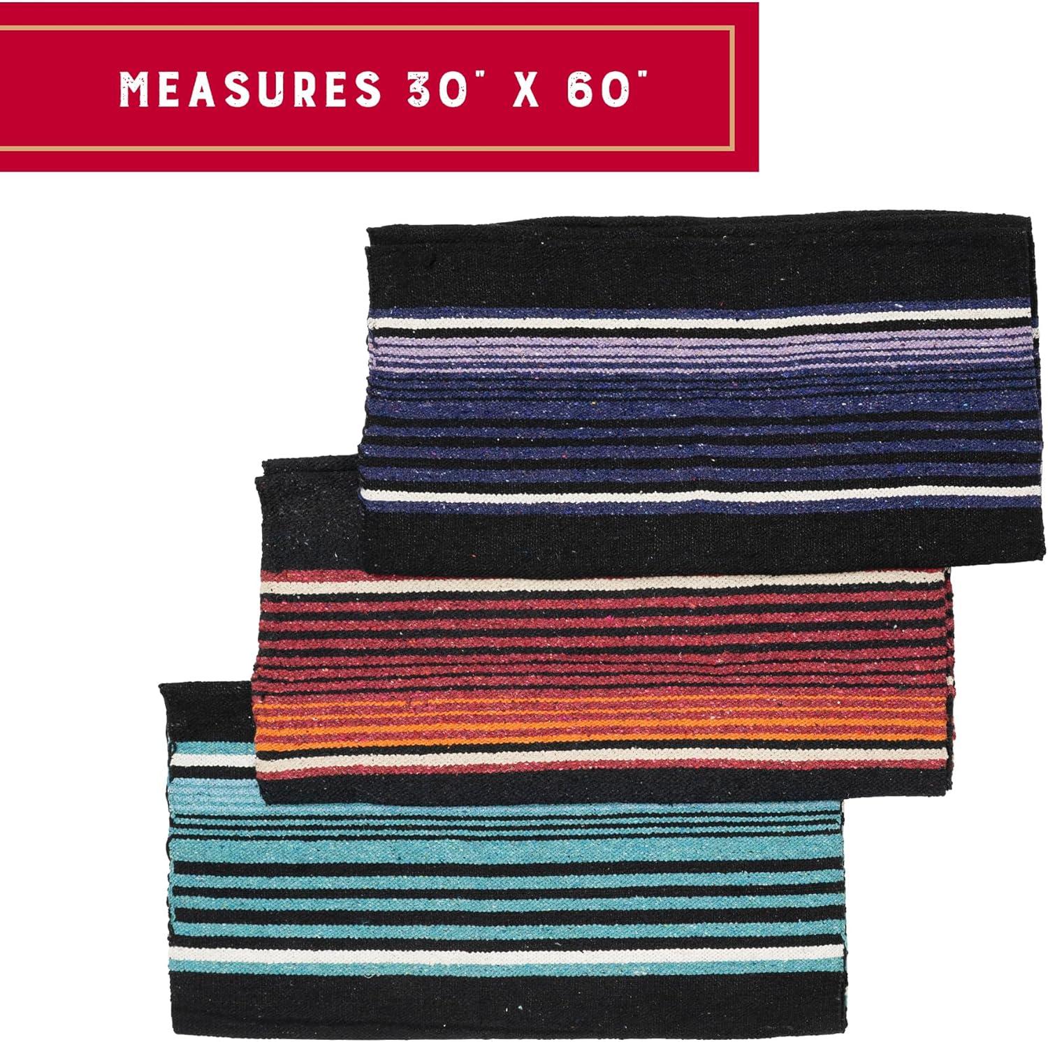 imageWeaver Equine Single Weave Horse Saddle Blanket Assorted Colors ampamp Designs Lightweight Western Saddle Pad Blanket Protective Cover 30 x 60