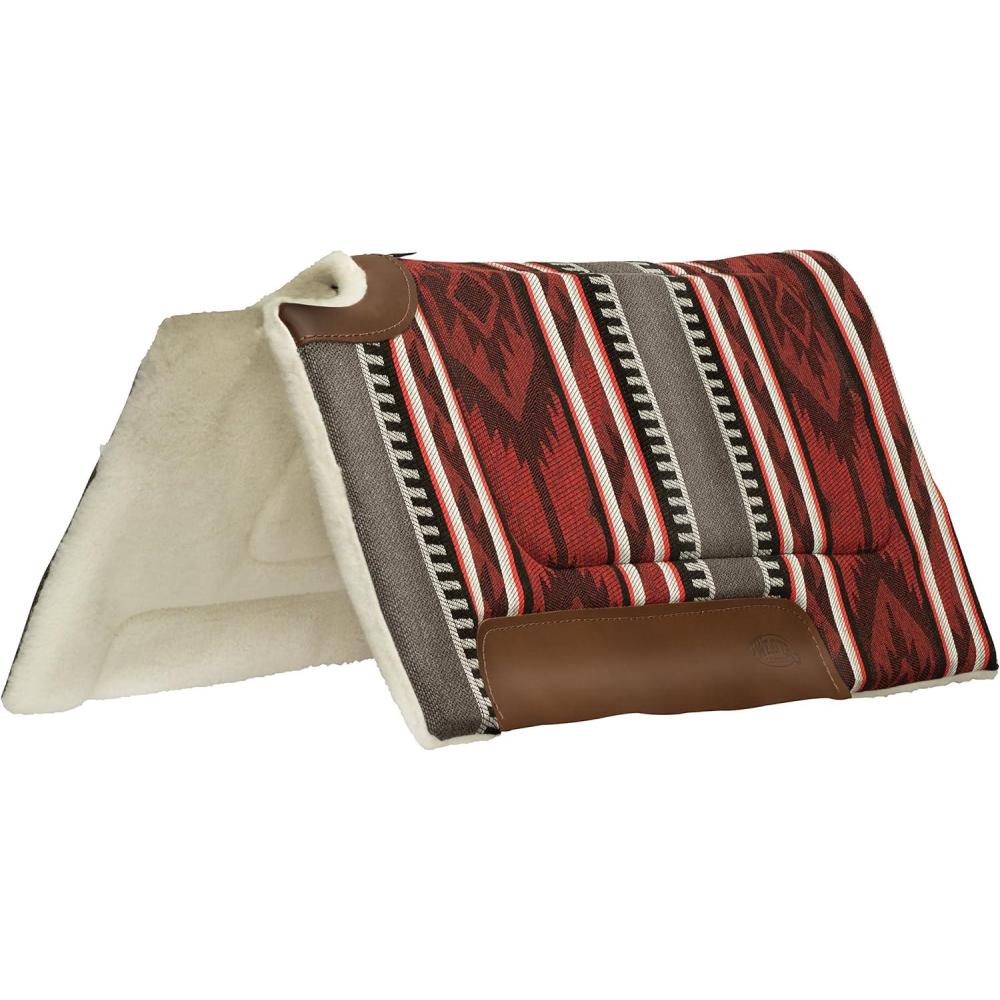 imageWeaver Leather 359307H37 Contoured Saddle Pad Merino Wool Fleece Lining