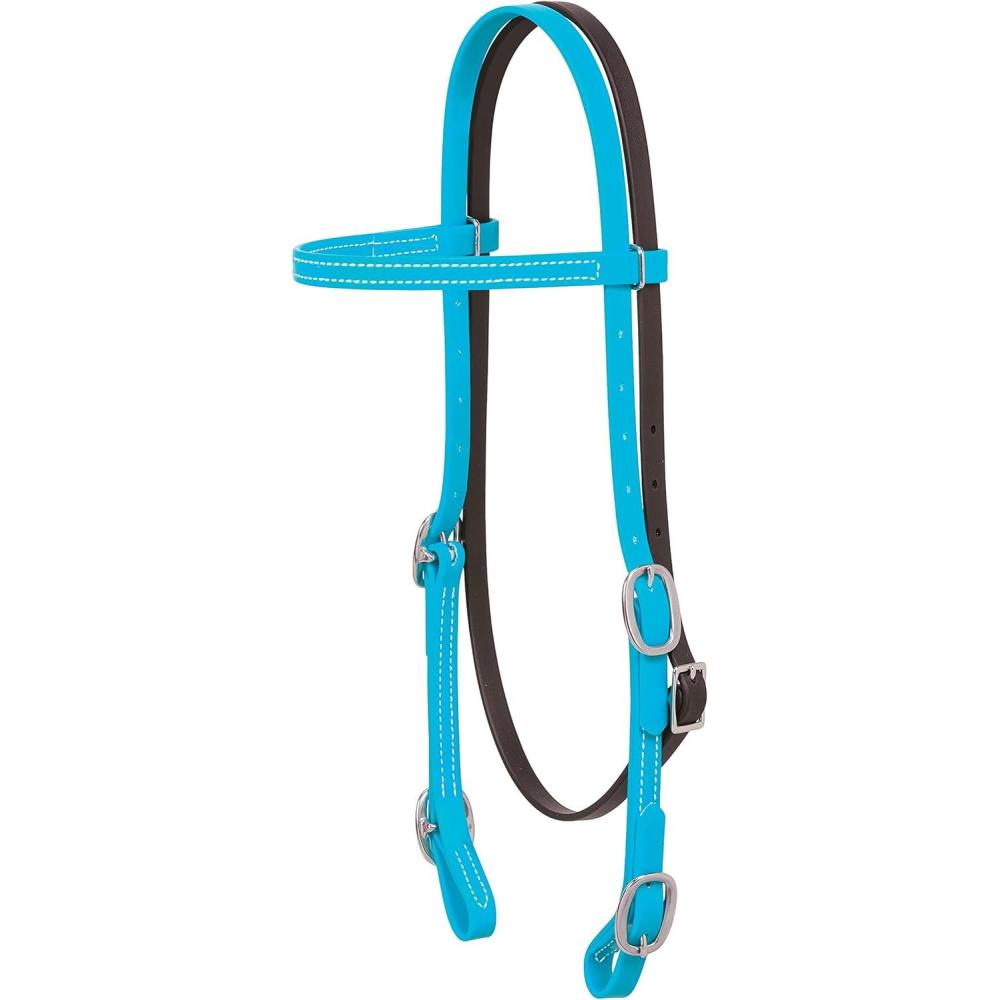 imageWeaver Leather Brahma Webb Browband HeadstallHurricane Blue