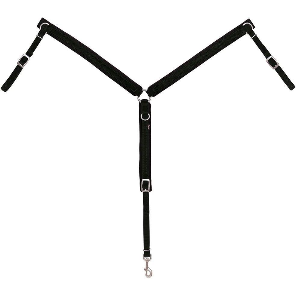 imageWeaver Leather Felt Lined RinginCenter Breast CollarBlack