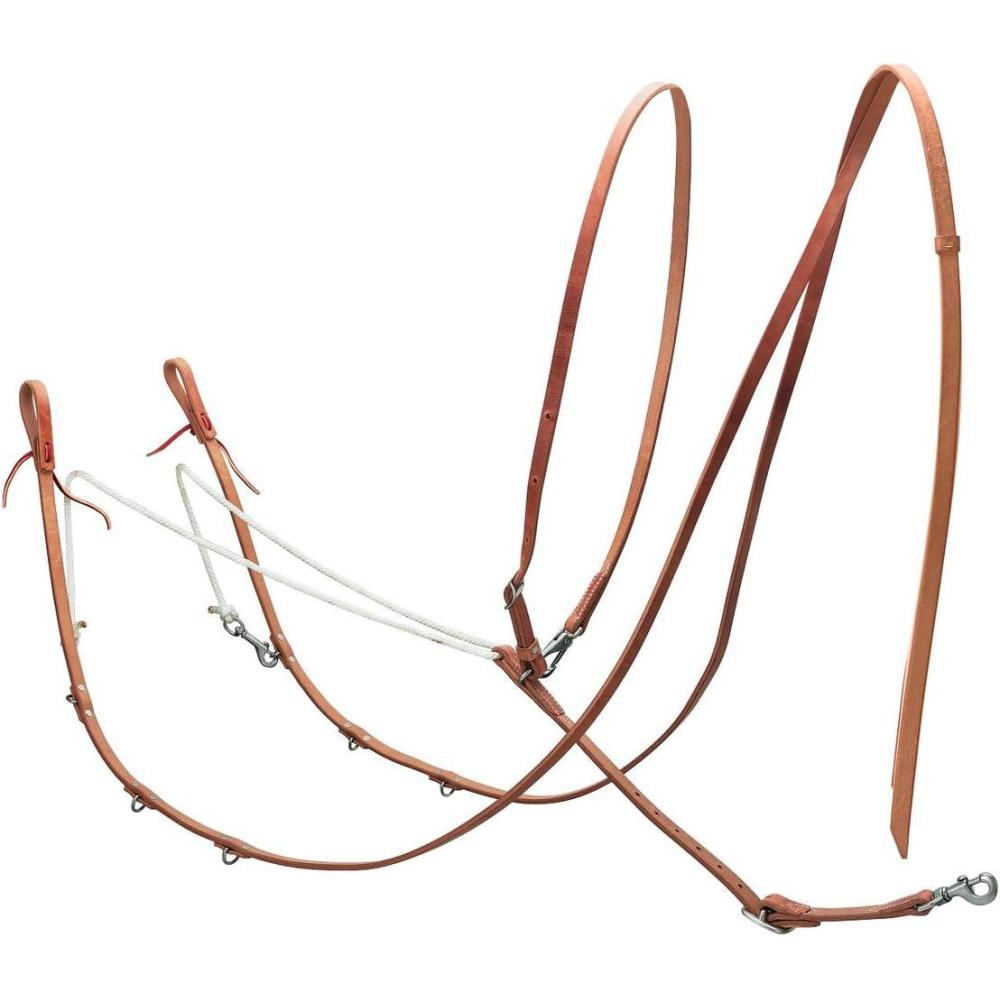 imageWeaver Leather Harness German Martingale 1 Count Pack of 1 Russet
