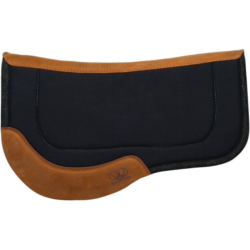 imageWeaver Leather Herculon Trail Saddle Pad with Wool Felt BottomBlack