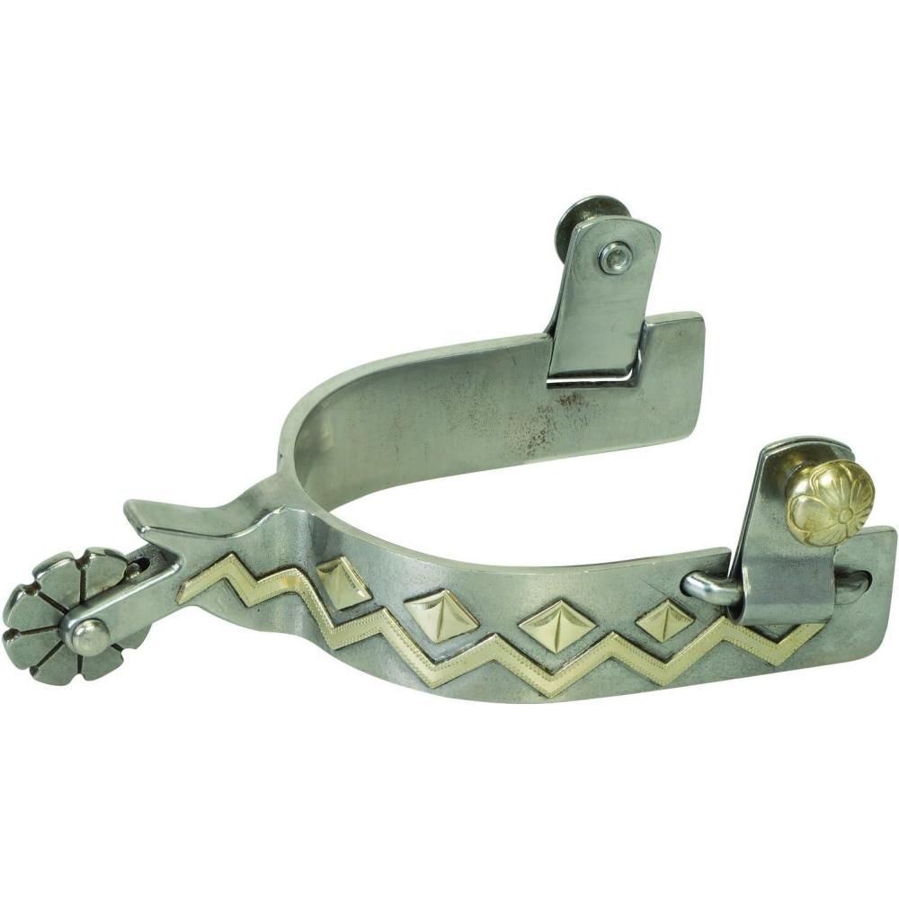 imageWeaver Leather Mens Spurs with Replaceable Rowels Sweet Iron