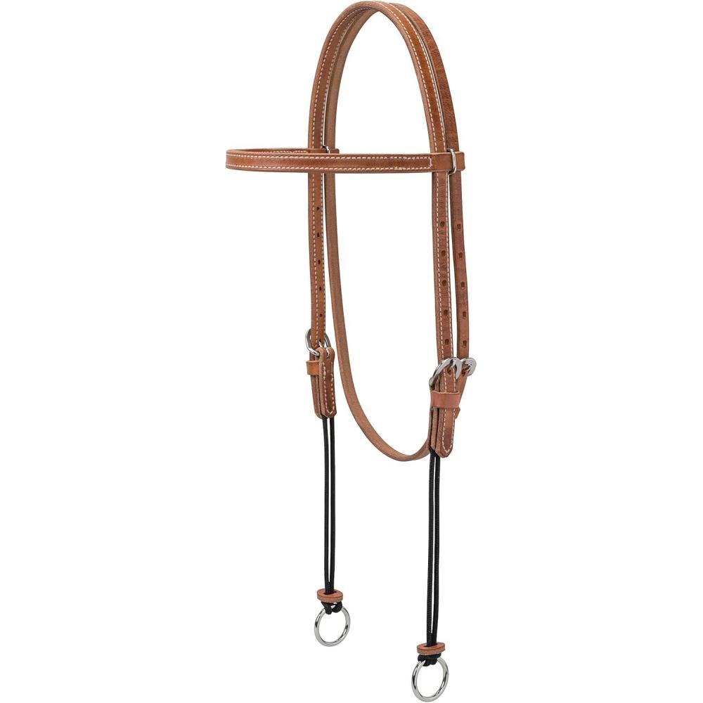 imageWeaver Leather Nylon Gag BridleBrowband