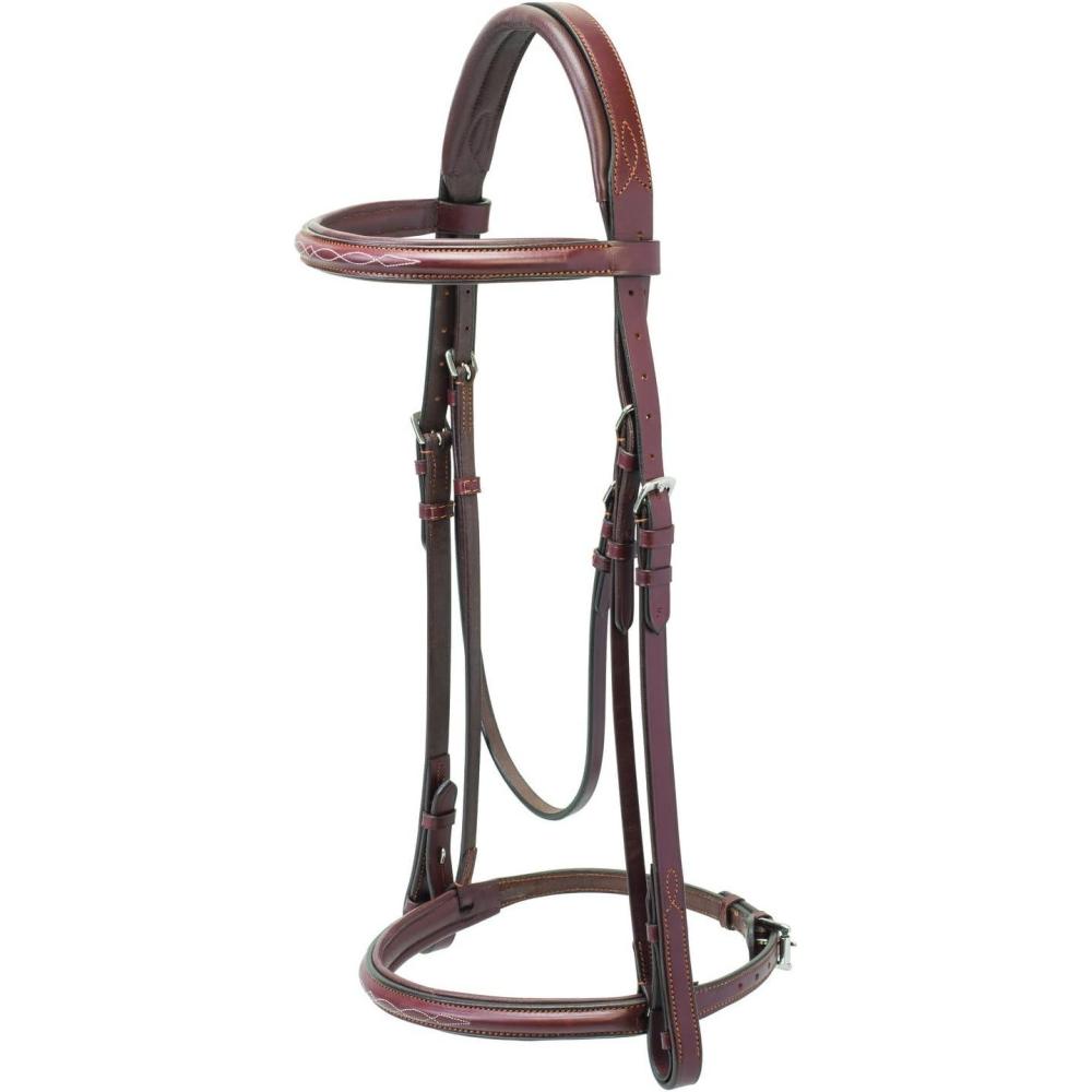 imageWeaver Leather Padded English Bridle with Reins