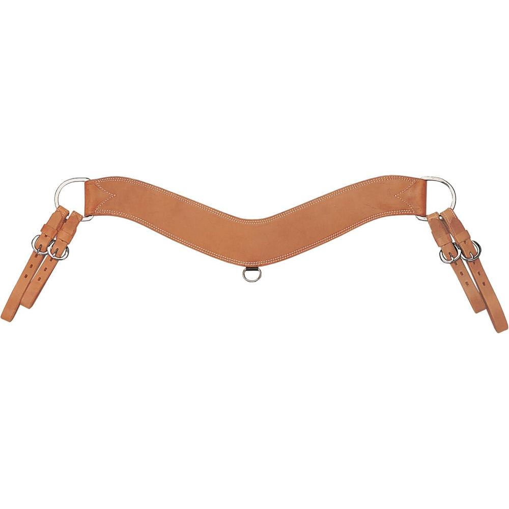 imageWeaver Leather Premium Harness Leather Breast CollarHeavyDuty Steer