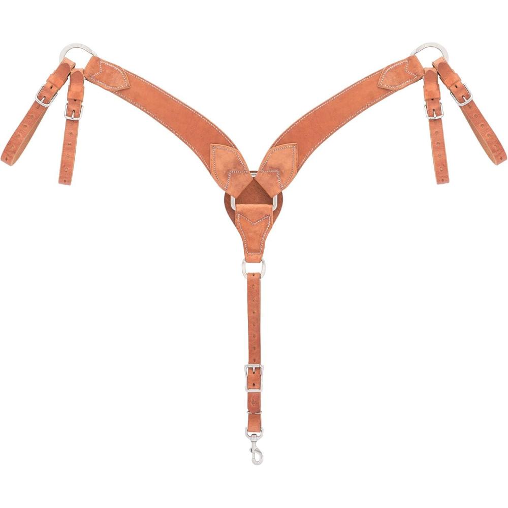 imageWeaver Leather Premium Harness Leather Breast CollarRoper