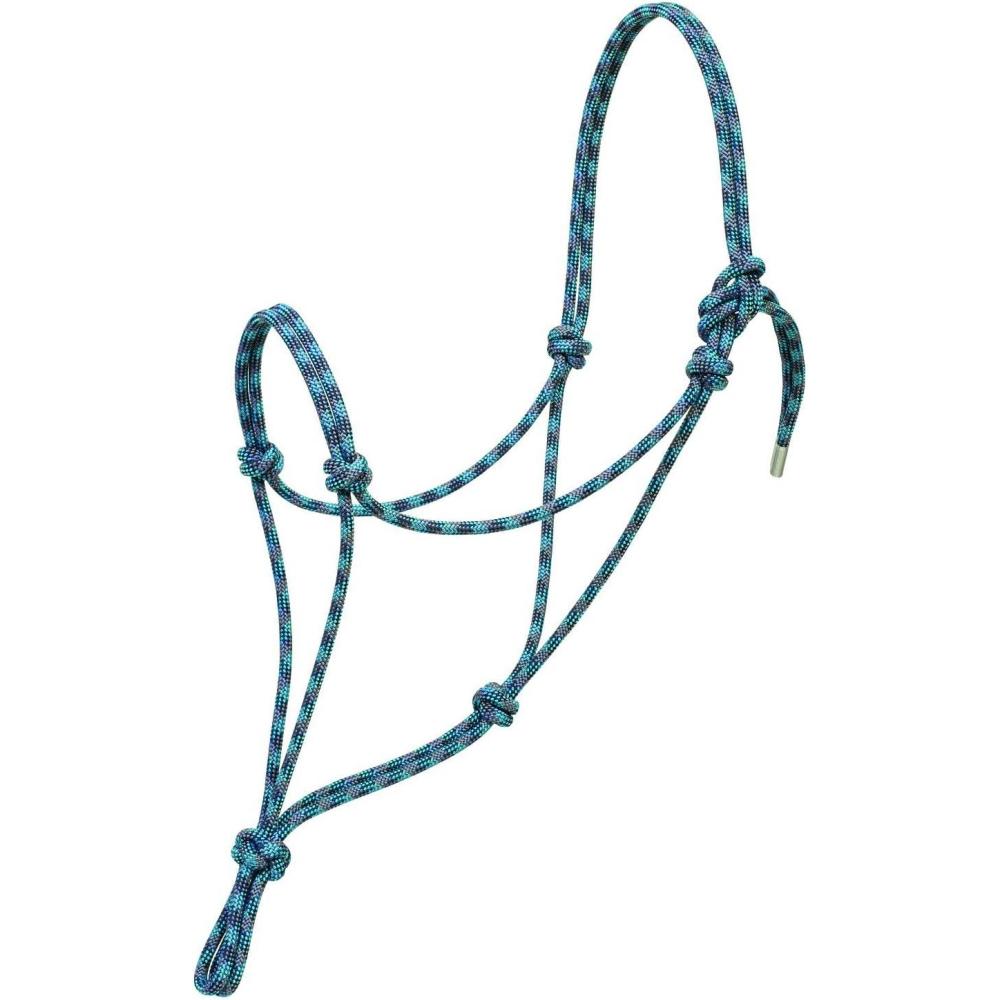 imageWeaver Leather Silvertip 95 Rope HalterPacific BlueNavyTurquoise