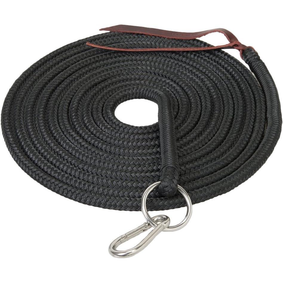 imageWeaver Leather Silvertip Lunge Line with Ring and SnapBlack