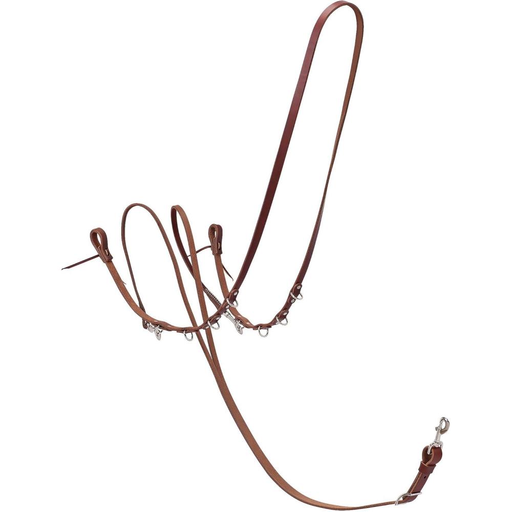imageWeaver Leather Working Tack RoperBarrel Style German Martingale Golden Chestnut