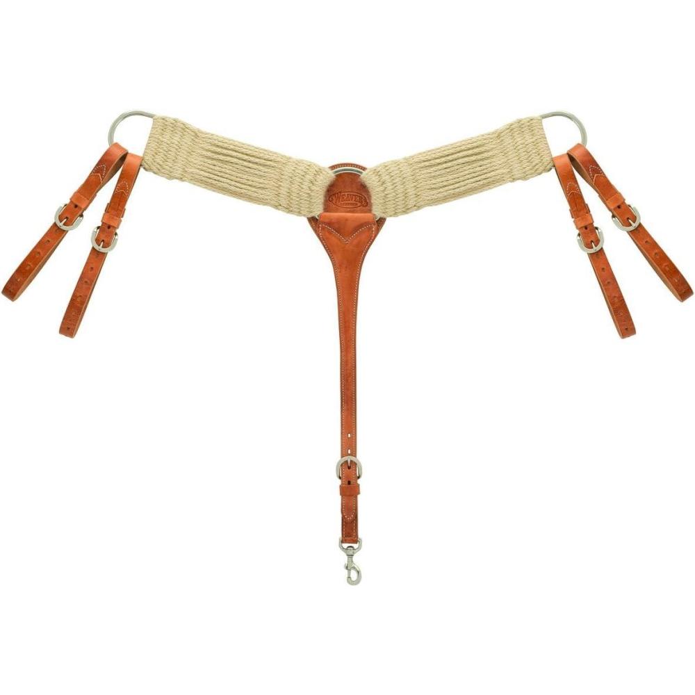 imageWeaver Leather Woven Mohair Roper Breast Collar